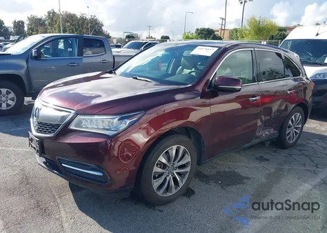 2014 Acura Mdx Technology Package из США, поврежденный, VIN 5FRYD4H42EB016584